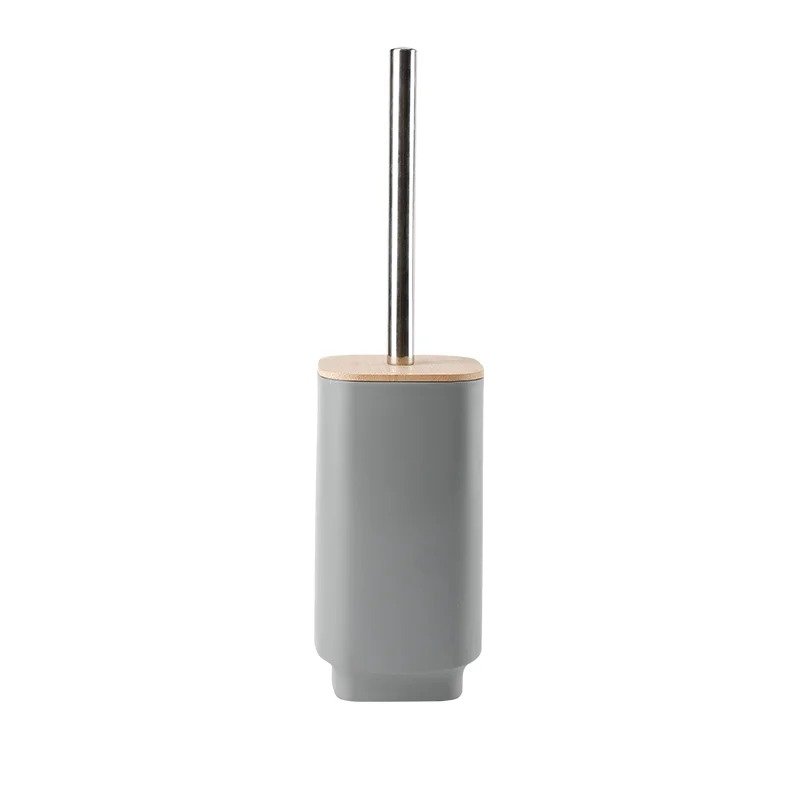 oilet Brush with Bamboo Lid – Stylish & Hygienic Bathroom Accessory