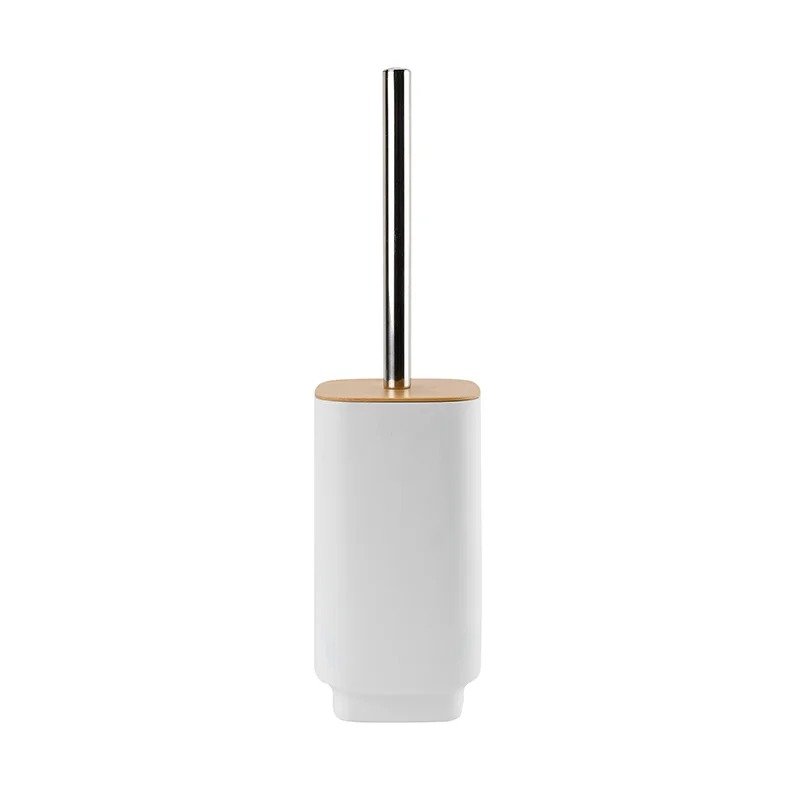 oilet Brush with Bamboo Lid – Stylish & Hygienic Bathroom Accessory