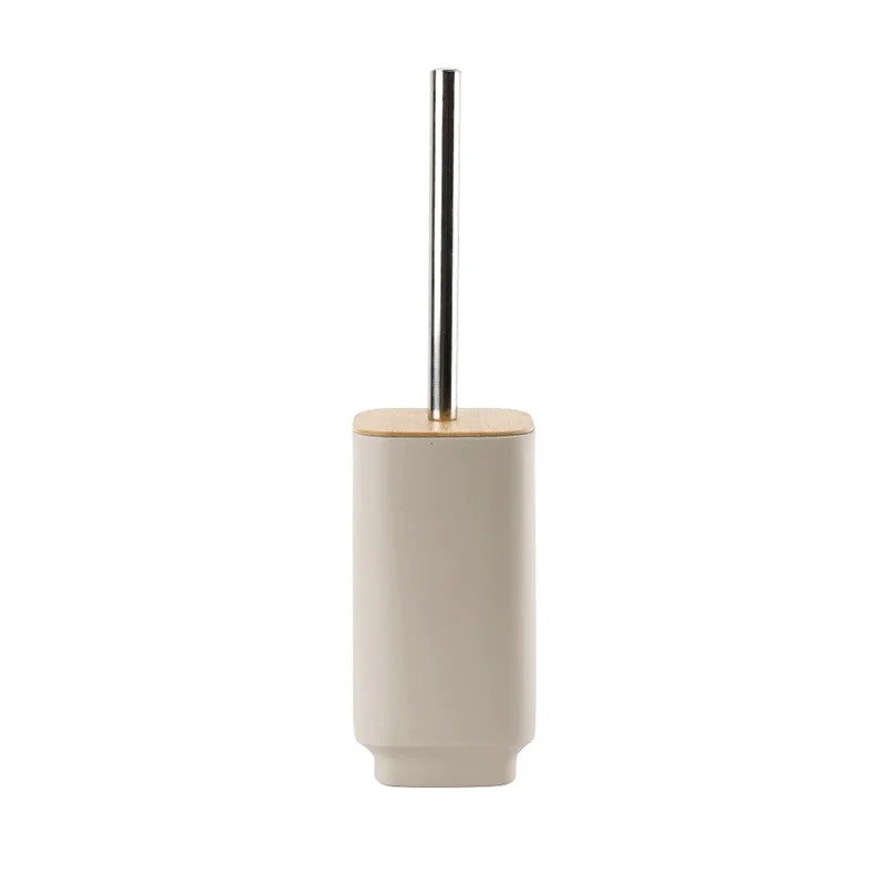 oilet Brush with Bamboo Lid – Stylish & Hygienic Bathroom Accessory