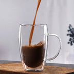 Double Wall Coffee Glass – Heat Resistant Cup