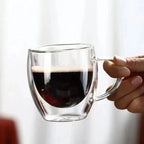 Double Wall Coffee Glass – Heat Resistant Cup