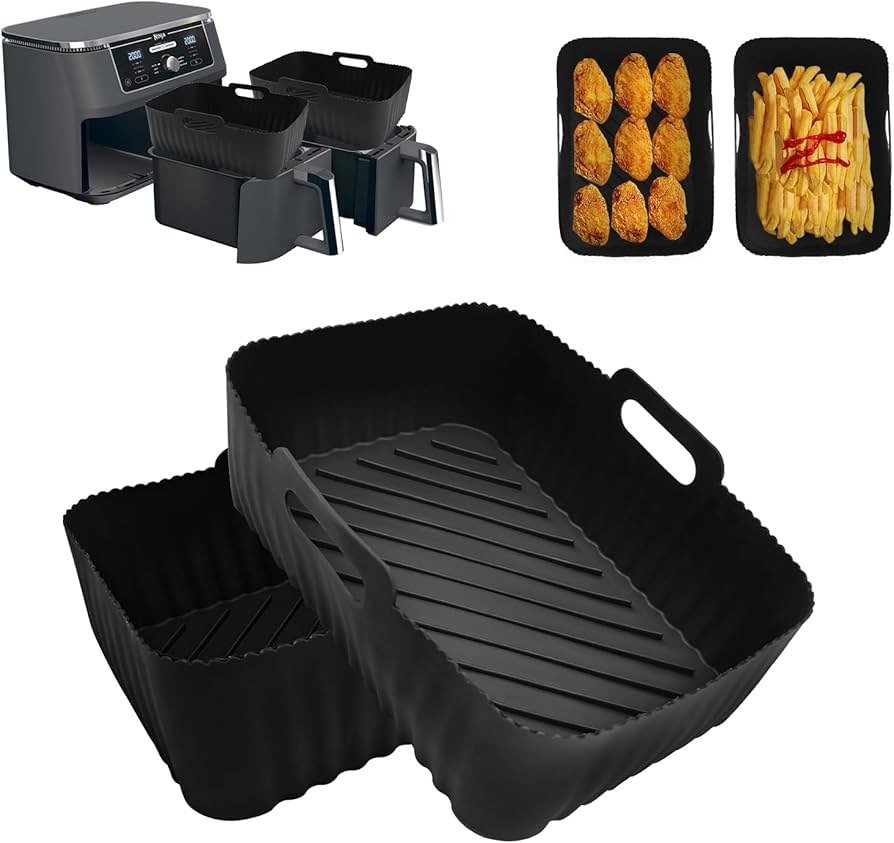 Rectangular Silicone Air Fryer Basket Liner