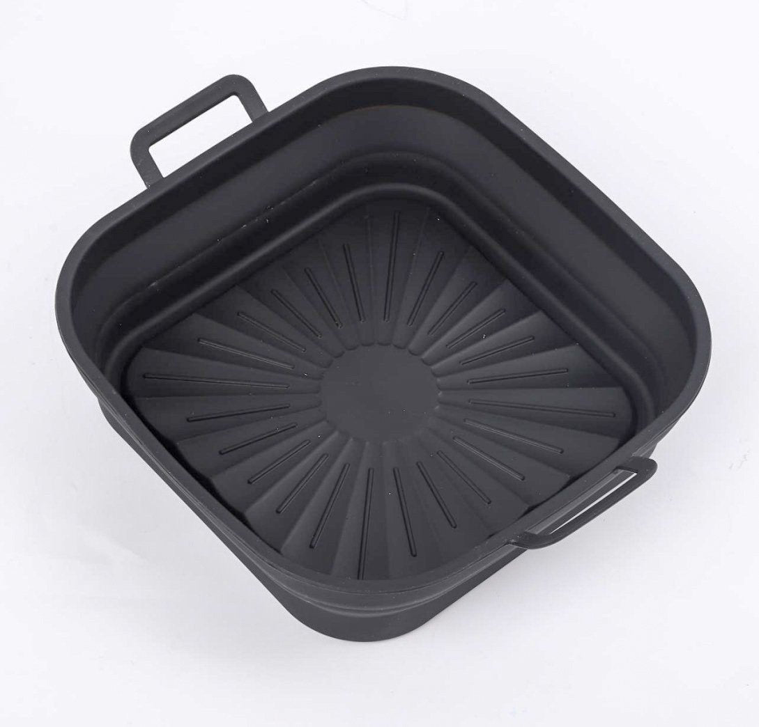 Collapsible Square Silicone Air Fryer Basket Liner