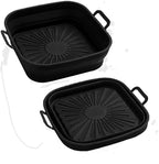 Collapsible Square Silicone Air Fryer Basket Liner