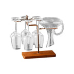 Wine Decanter & Glass Holder – Compact Display Stand