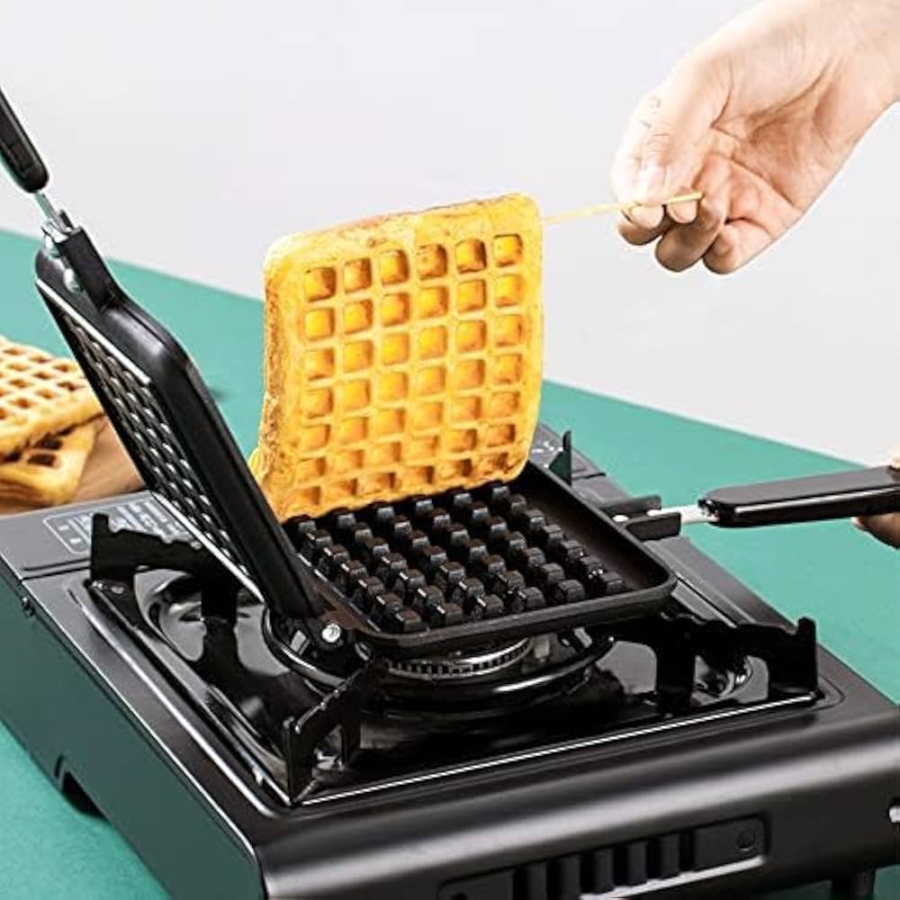 Non-Stick Aluminium Alloy Waffle Pan – Square Breakfast Pan