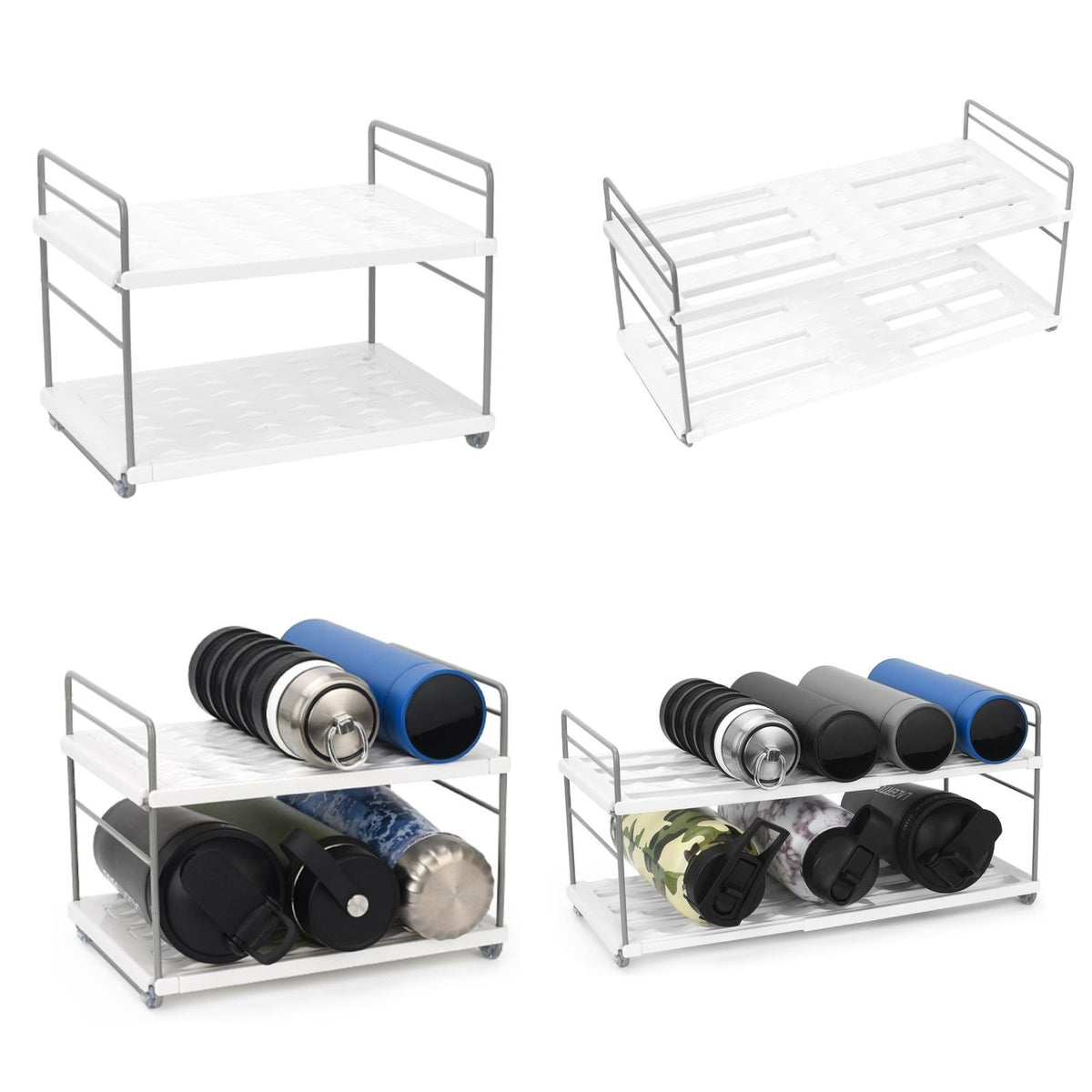 2 Tier Multi-Function Bottle Rack