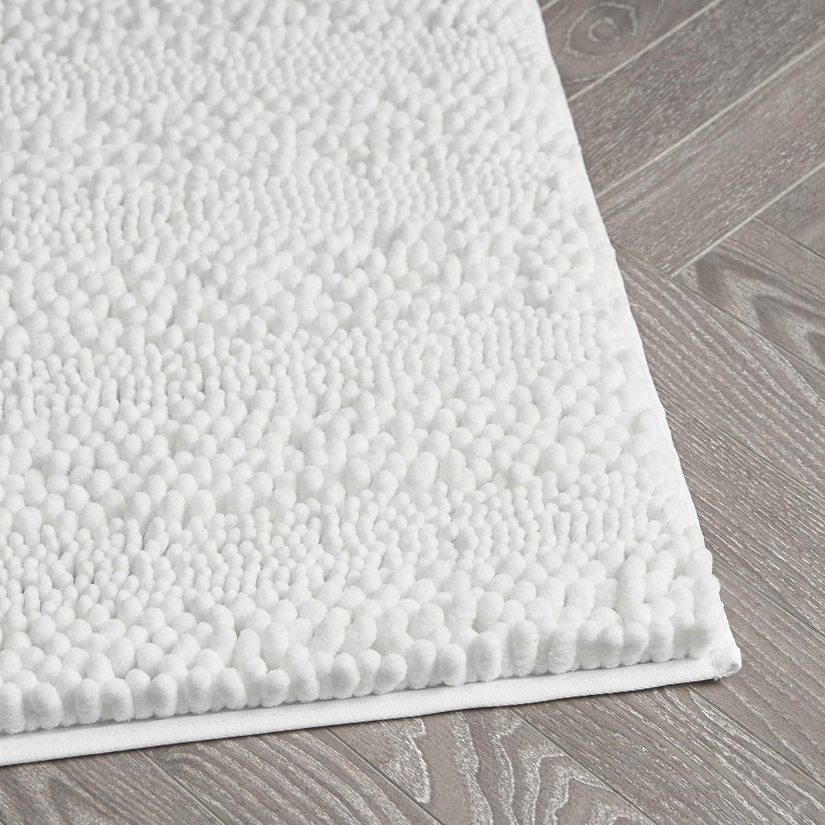 Soft Chenille Bathroom Mat – Absorbent Non-Slip Rug