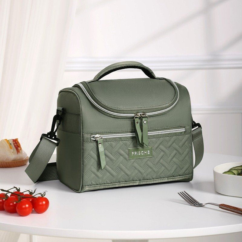 Portable Insulated Lunch Box with Carry Handle