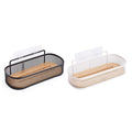 Oval Bathroom Rack with Bamboo Mesh Shelf