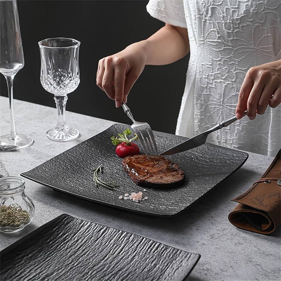 Stoneridge Ceramic Bowl & Square Plate Collection