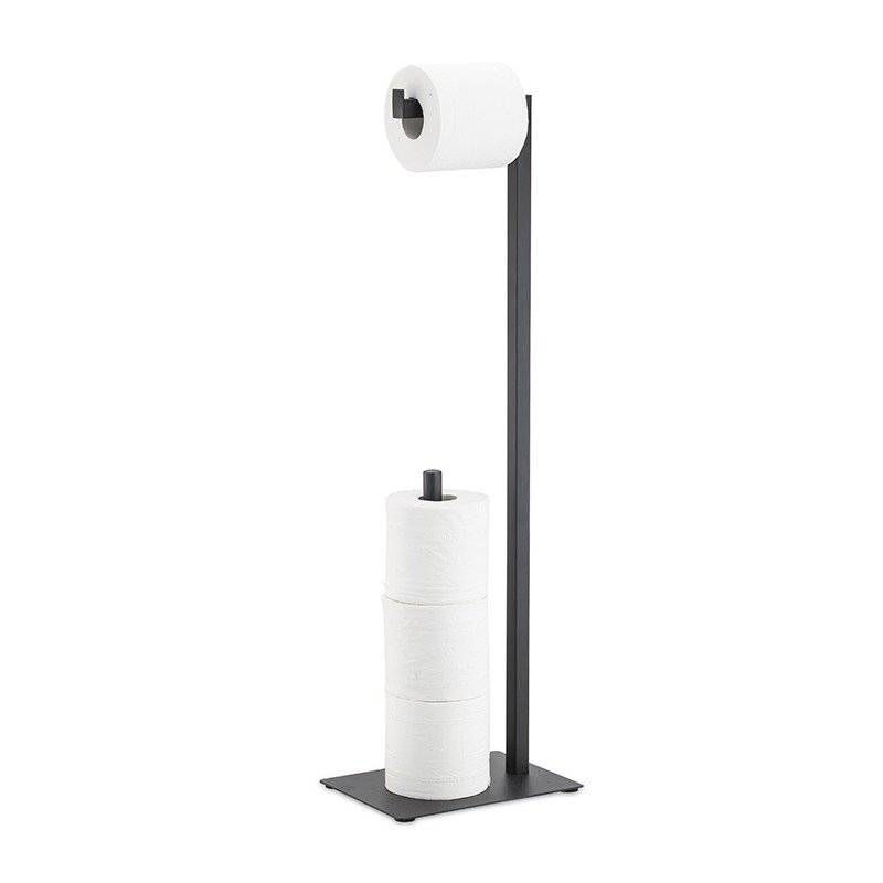 Toilet Paper Holder – Black Frame, Holds 4 Rolls