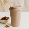 Ribbed Ceramic Coffee Mug