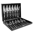 24-Piece Polished Stainless Steel Cutlery Set
