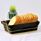 Bread Basket with Gold Frame