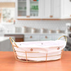 Bread Basket with Gold Frame