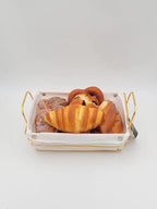 Bread Basket with Gold Frame