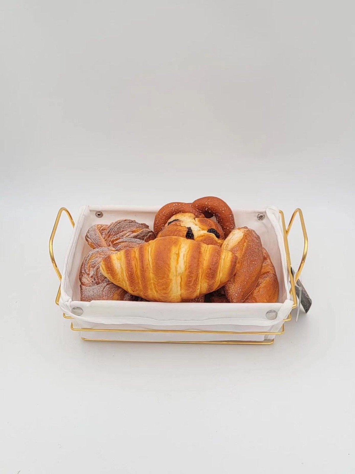 Bread Basket with Gold Frame