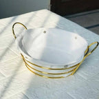Bread Basket with Gold Frame