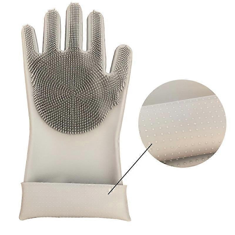 Silicone Scrubber Gloves – Non-Slip Dishwashing Gloves