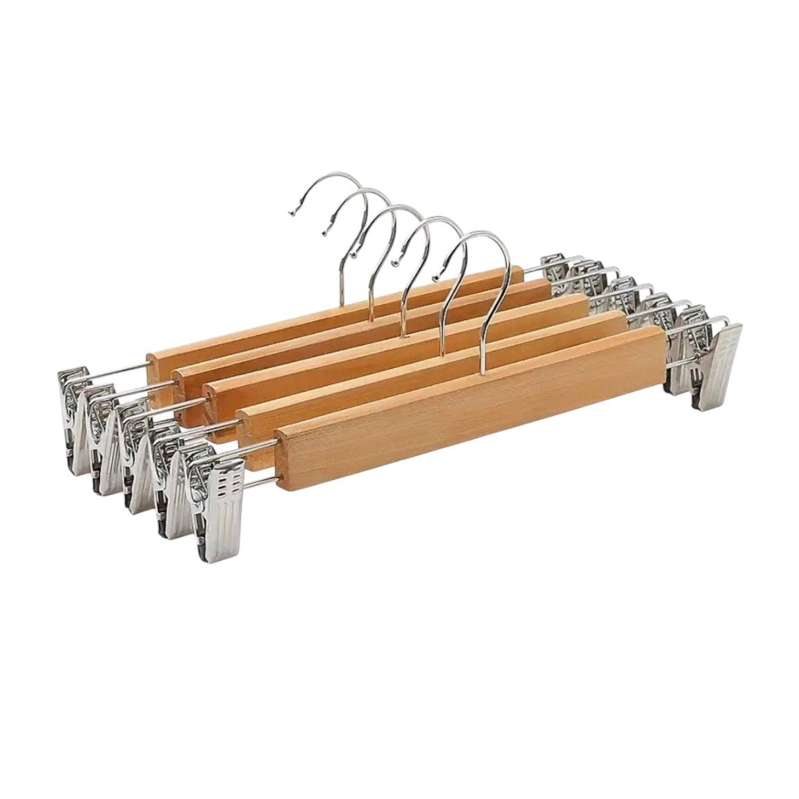 3 Pack Wooden Adjustable Clothes Hangers