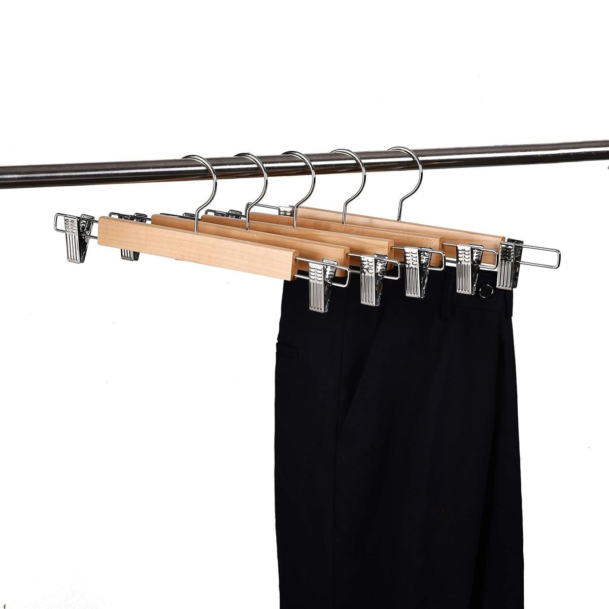 3 Pack Wooden Adjustable Clothes Hangers