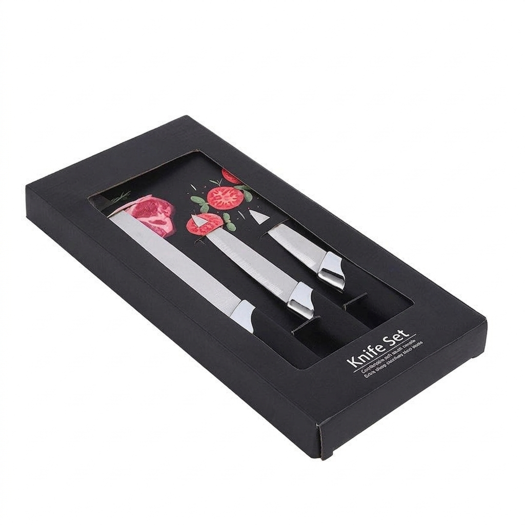 3-Piece Kitchen Knife Set – Chef, Utility & Paring