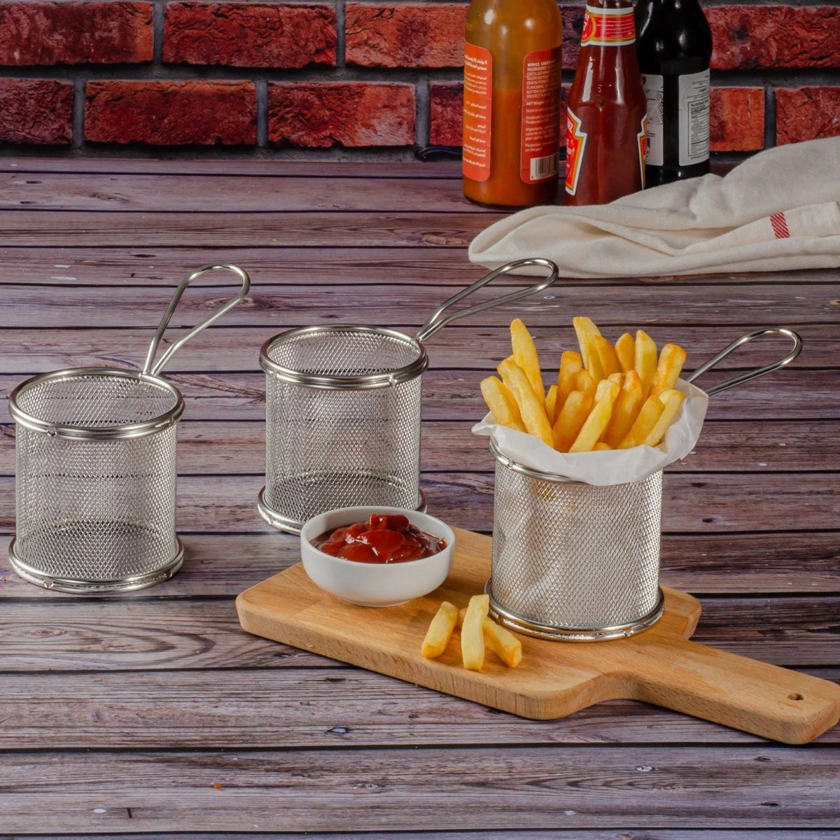 Stainless Steel Round Frying Basket