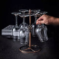 Free-Standing Rotating Wine Glass Holder – Metal Countertop Organizer