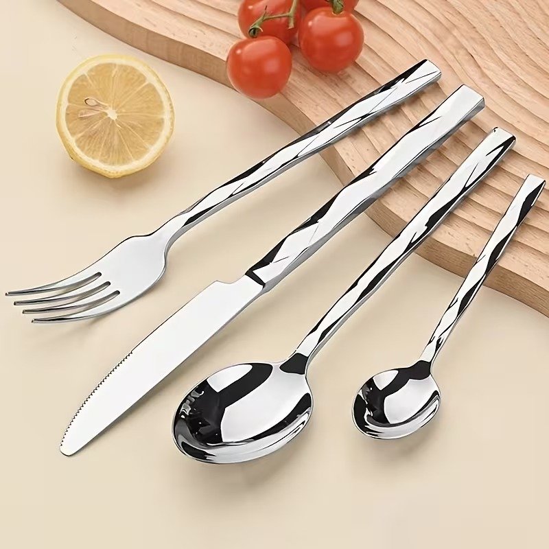 Elegant Stainless Steel Tableware Cutlery – Set Of 3