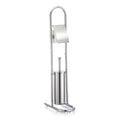 Toilet Brush & Tissue Roll Holder – Freestanding Stainless Steel