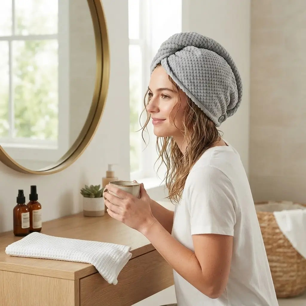 Microfiber Hair Drying Cap – Ultra Absorbent,
