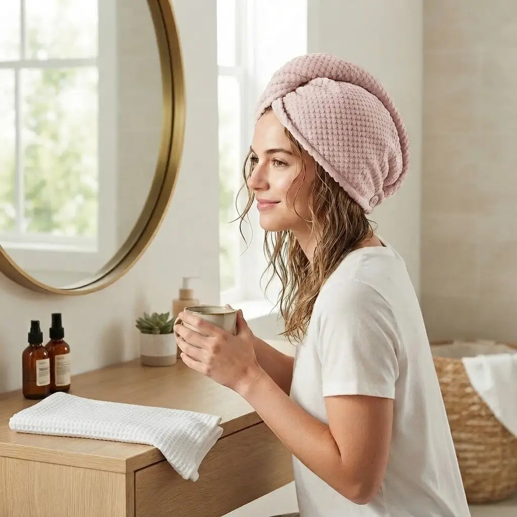 Microfiber Hair Drying Cap – Ultra Absorbent,