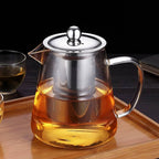 Glass Teapot with Removable Stainless Steel Infuser