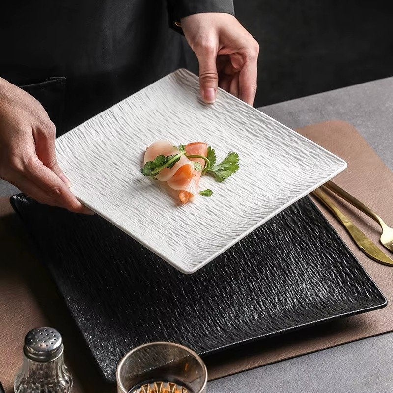 Stoneridge Ceramic Bowl & Square Plate Collection